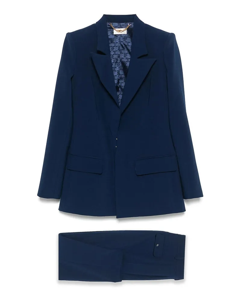 Elisabetta Franchi Knielanges Kleid - Blau Blau