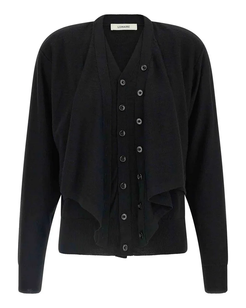Christophe Lemaire Cardigan - Schwarz Schwarz