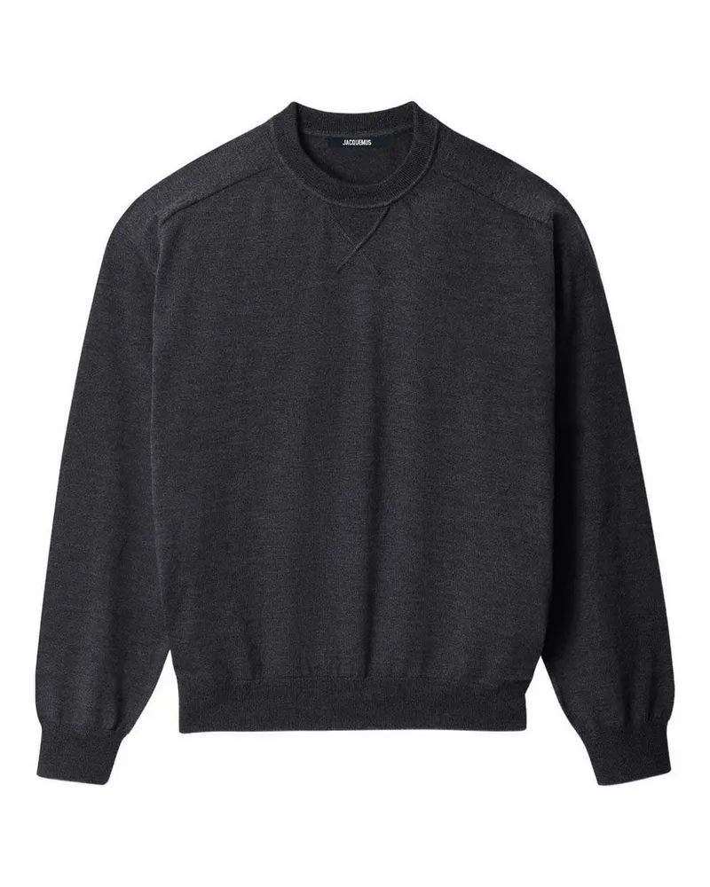 Jacquemus Rundhalspullover - Grau Grau