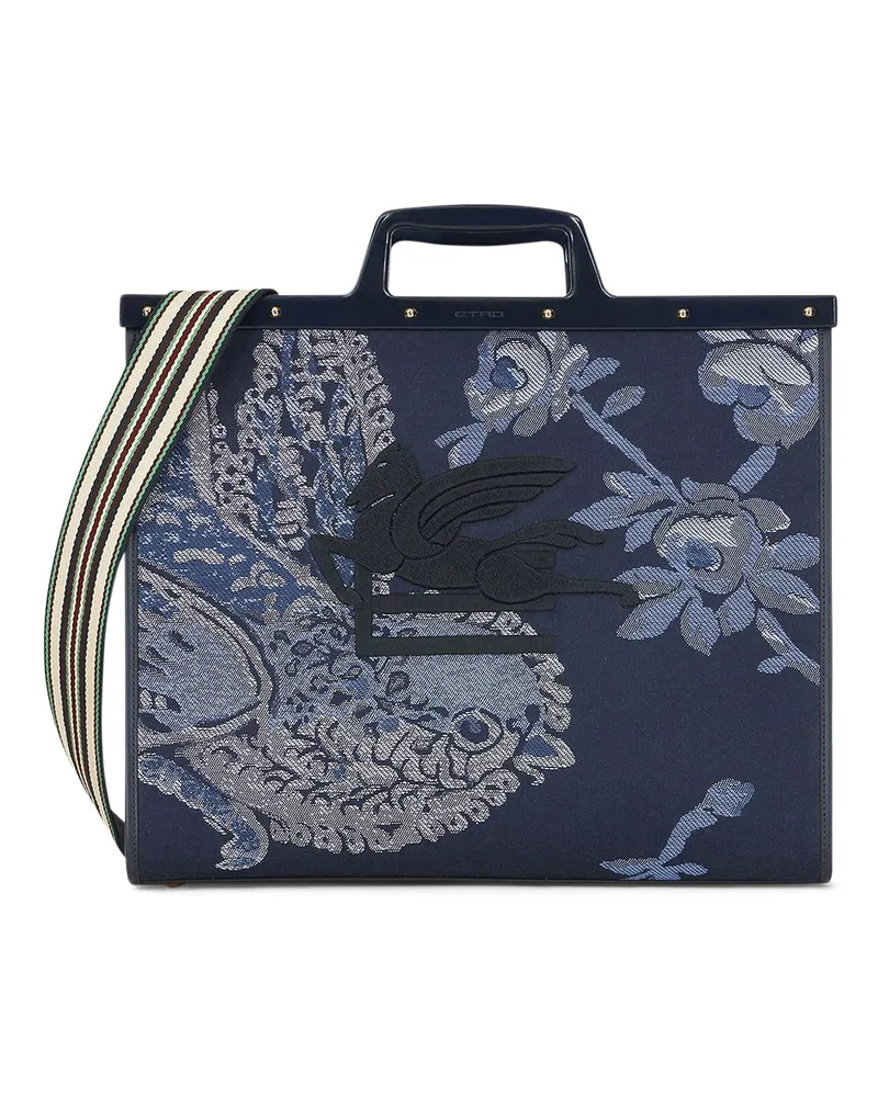 Etro Shopper - Bunt Blau