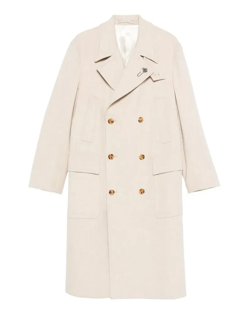 LARDINI Knielanger Mantel - Beige Beige