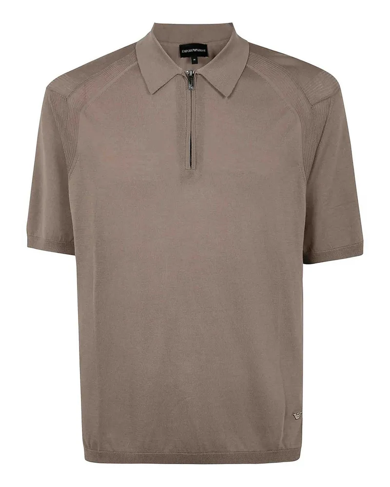 Emporio Armani Rundhalspullover - Braun Braun