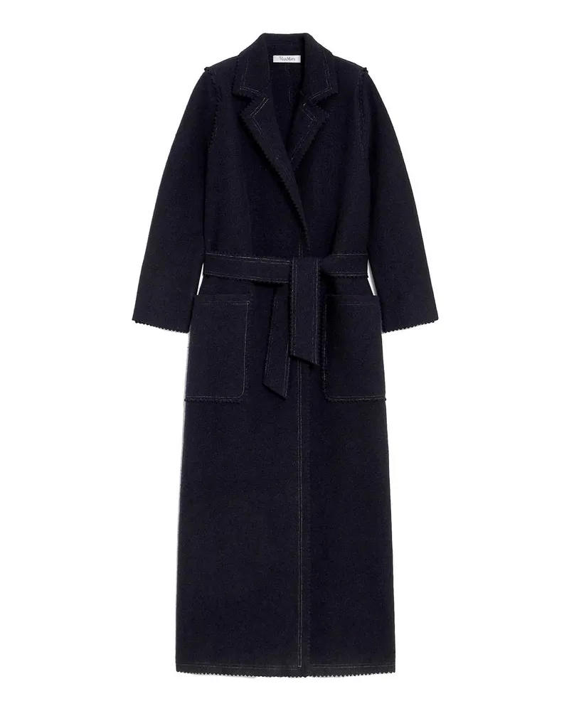 Max Mara Kurzer Mantel - Blau Blau