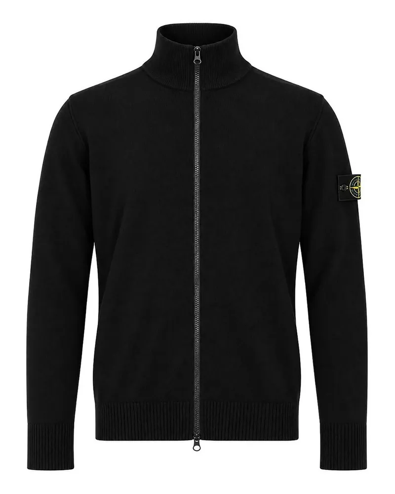Stone Island Cardigan - Schwarz Schwarz