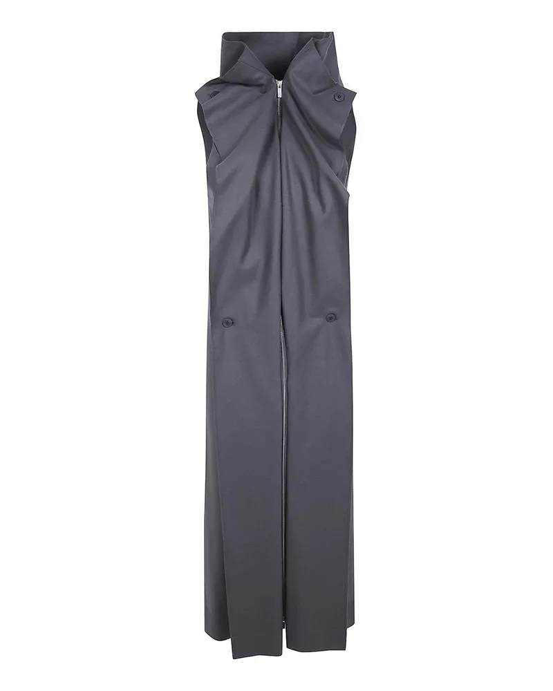 Issey Miyake Knielanges Kleid - Grau Grau