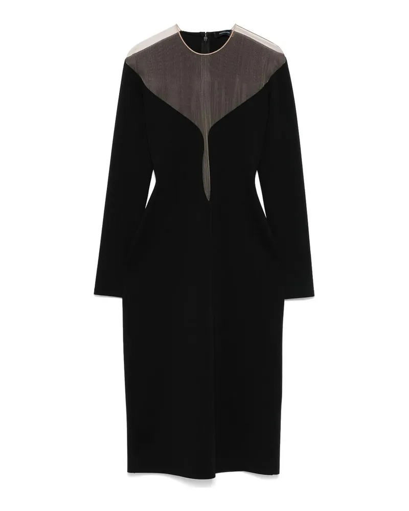 Thierry Mugler Maxikleid - Schwarz Schwarz
