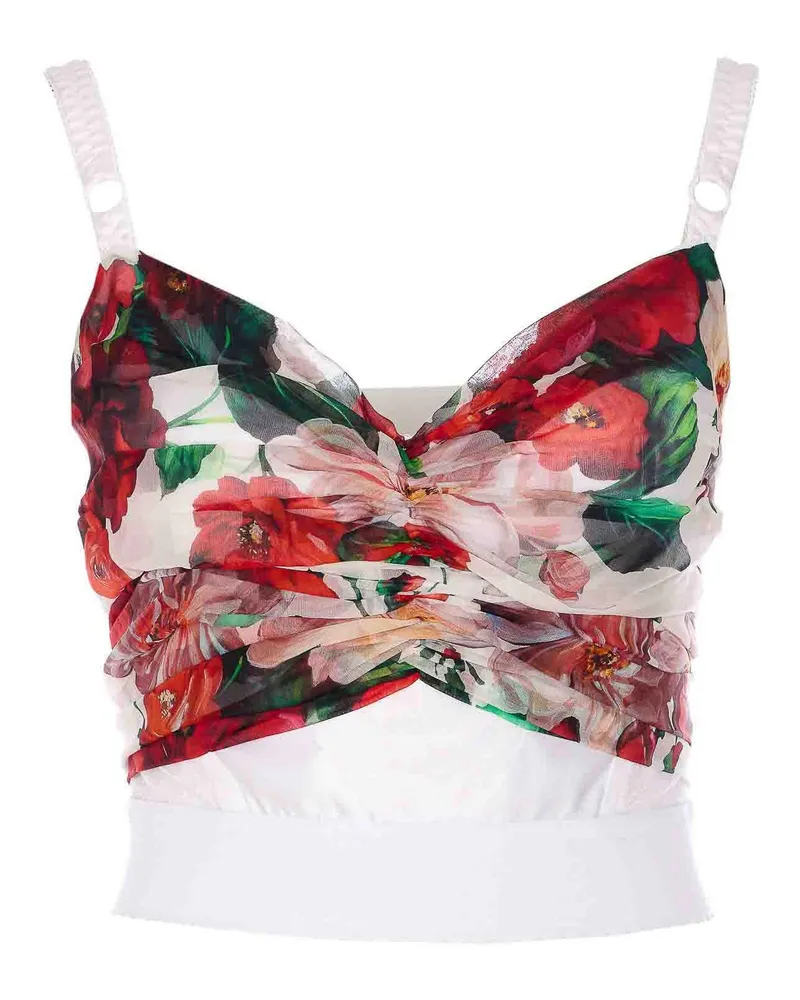 Dolce & Gabbana Top - Weiß Rot