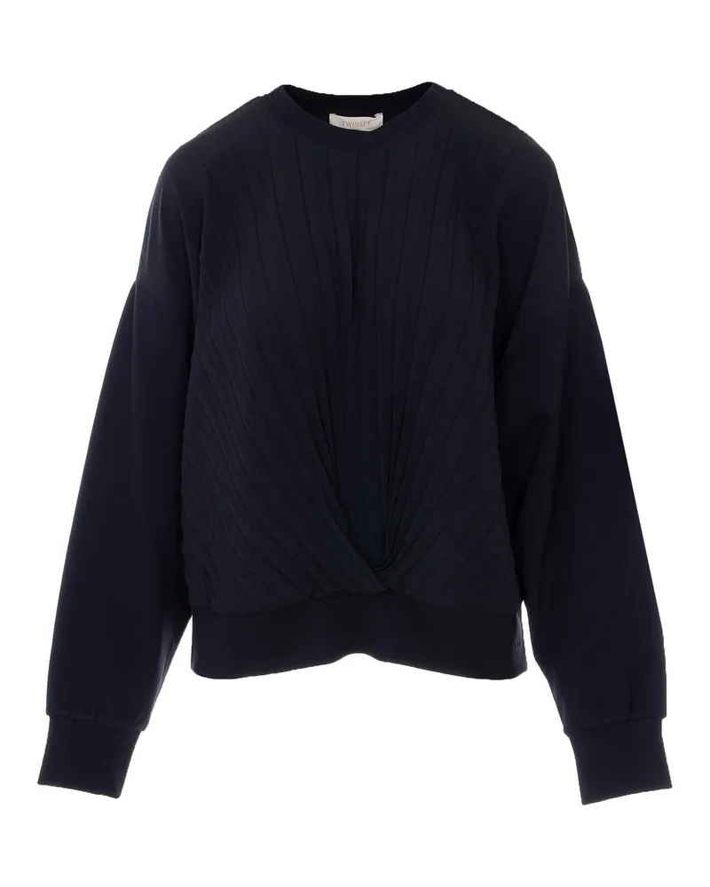 Twin-Set Rundhalspullover - Schwarz Schwarz