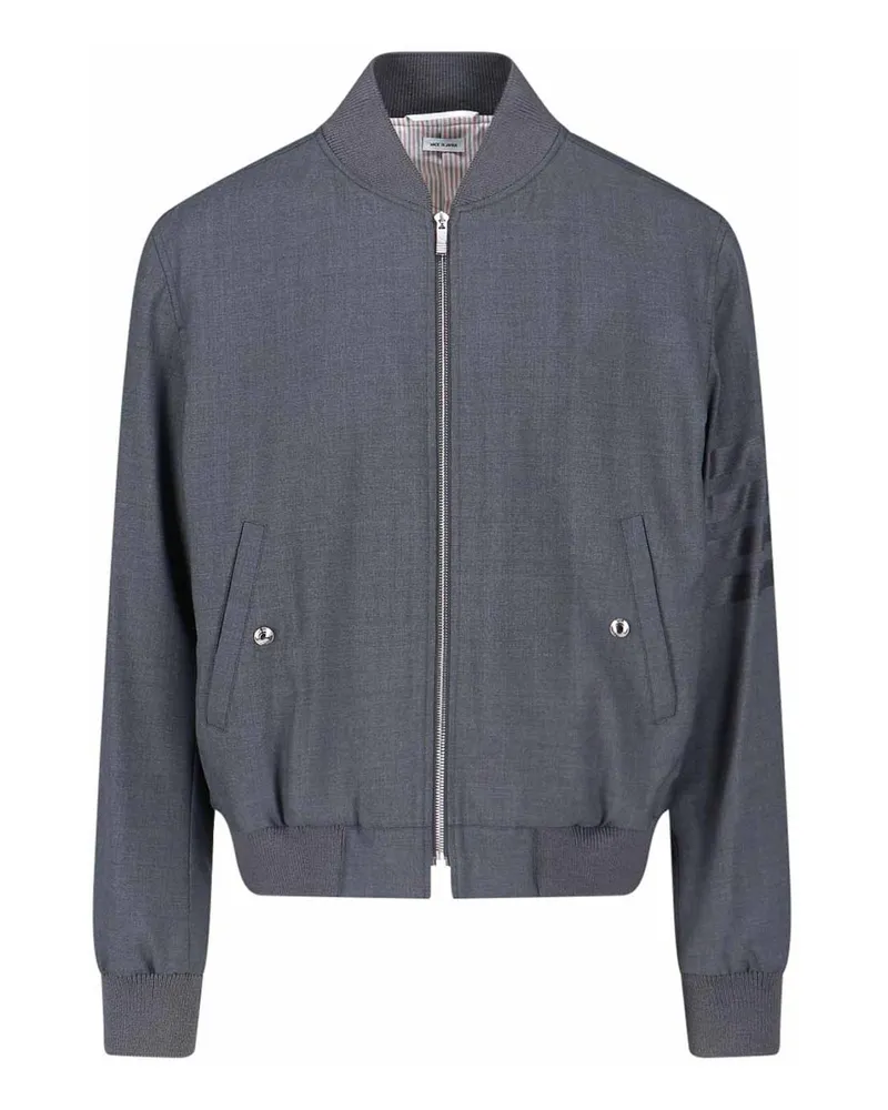 Thom Browne Bomberjacke - Grau Grau