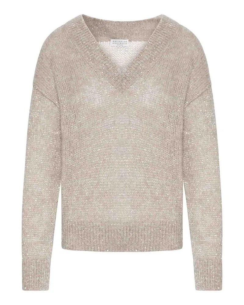 Brunello Cucinelli Rundhalspullover - Braun Braun