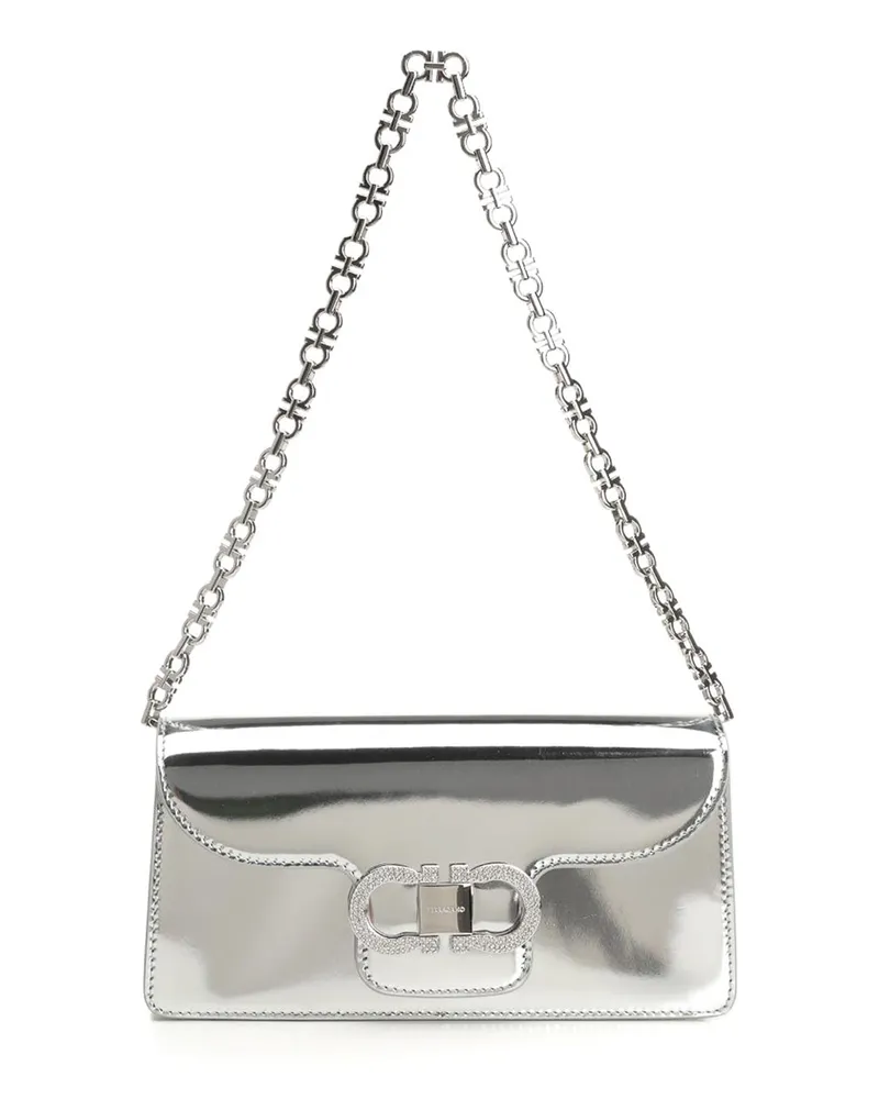 Ferragamo Clutch - Silber Silber
