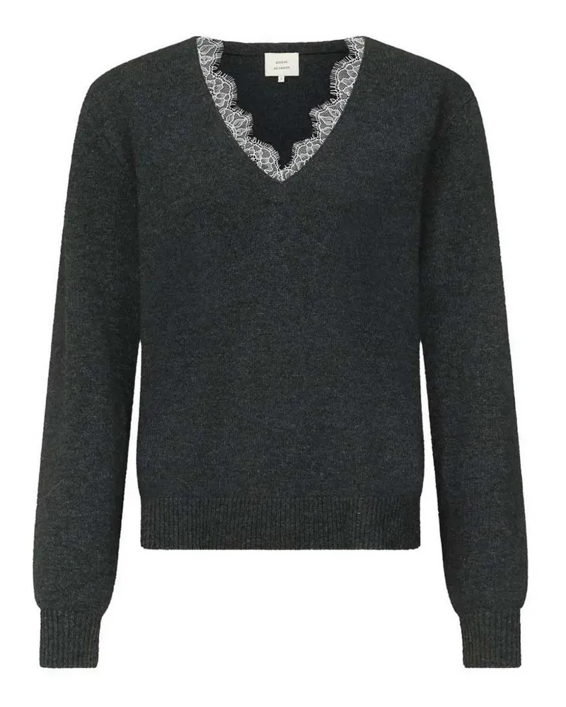 Loulou Studio V-Pullover - Grau Grau