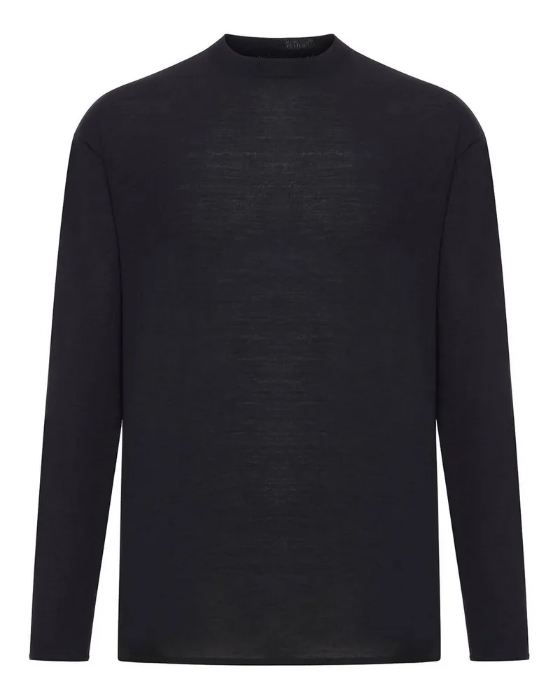 TRANSIT Rundhalspullover - Schwarz Schwarz