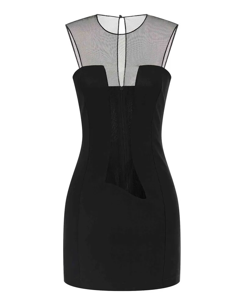 Nensi Dojaka Knielanges Kleid - Schwarz Schwarz