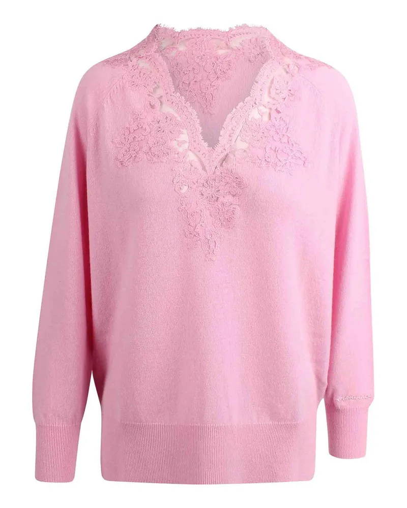 Ermanno Scervino V-Pullover - Rosa Rosa