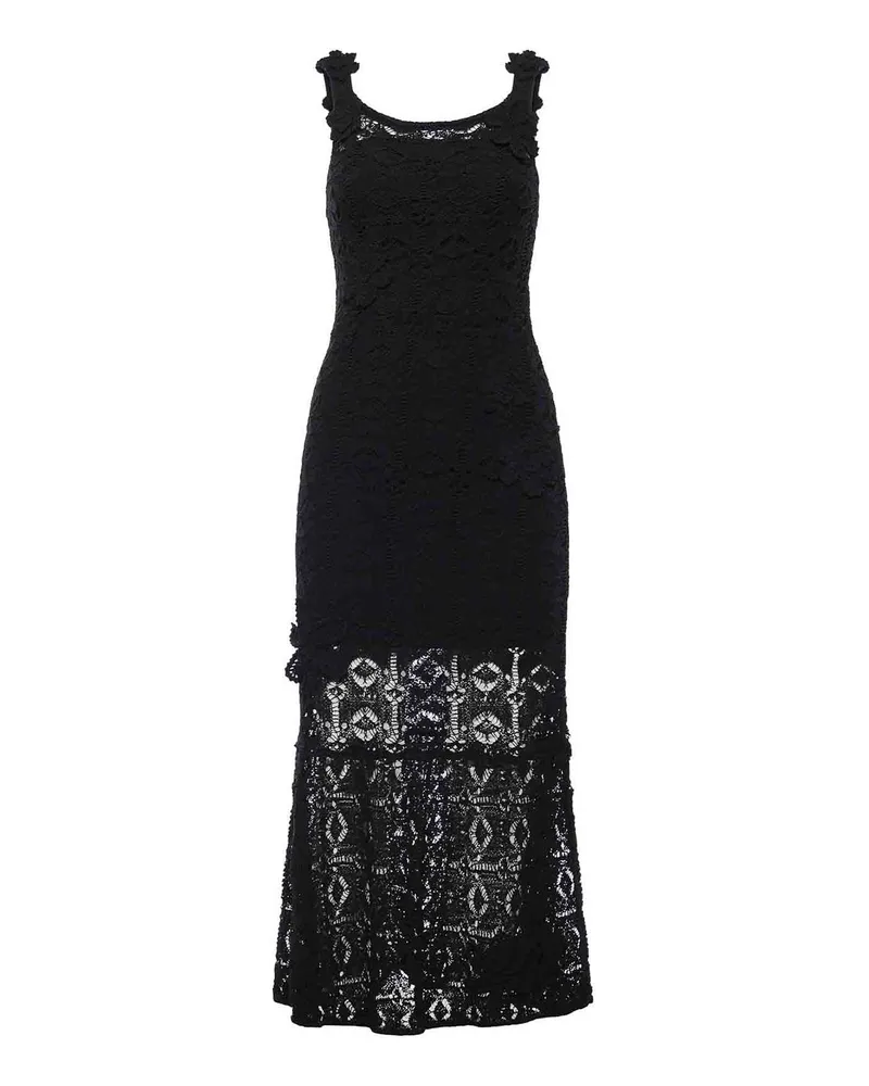 Pinko Knielanges Kleid - Schwarz Schwarz