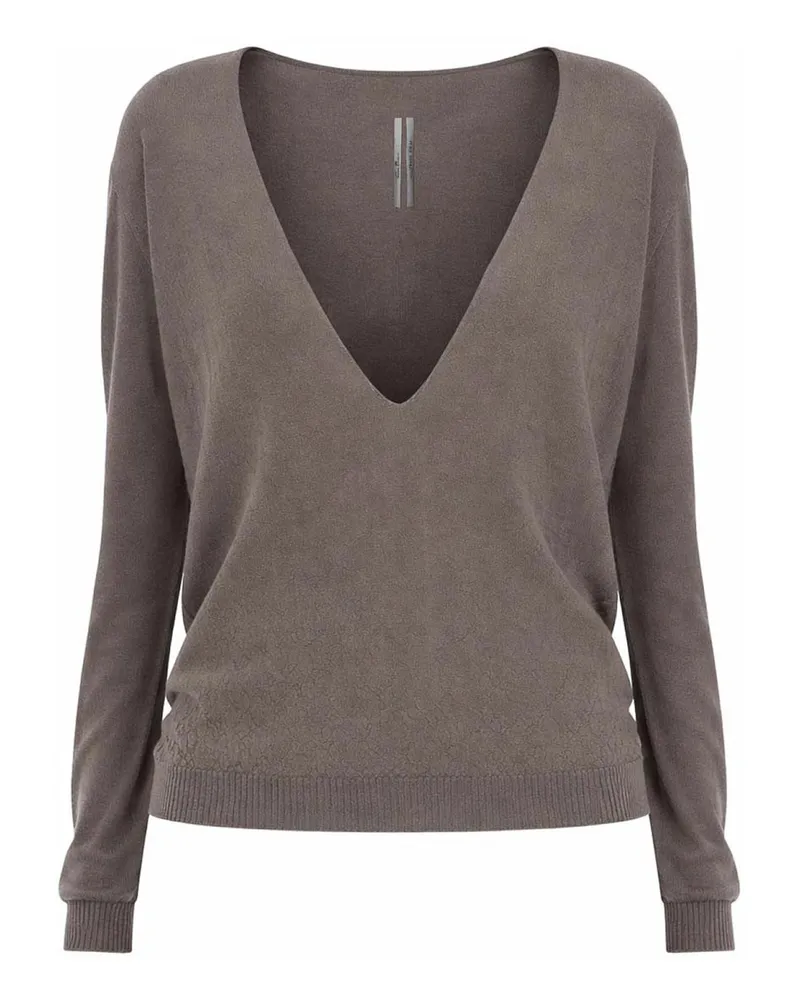 Rick Owens Rundhalspullover - Schwarz Schwarz
