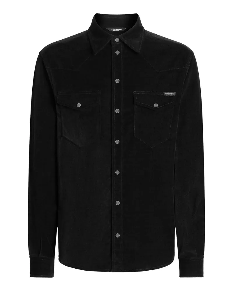 Dolce & Gabbana Hemd - Schwarz Schwarz