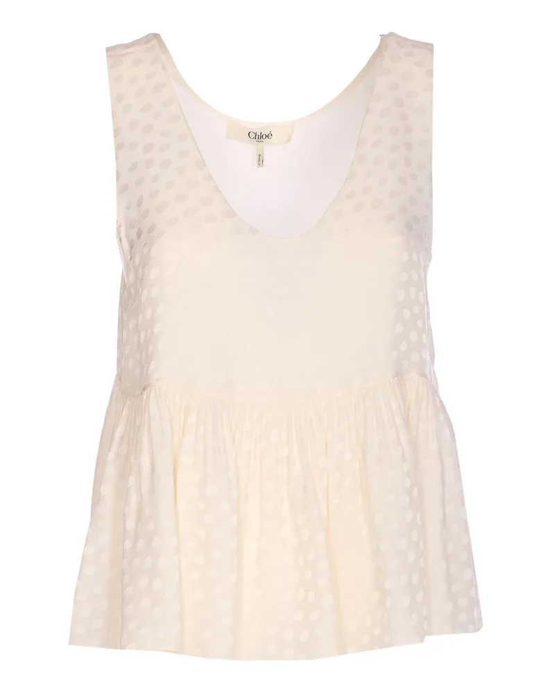 Chloé Top - Weiß Weiß