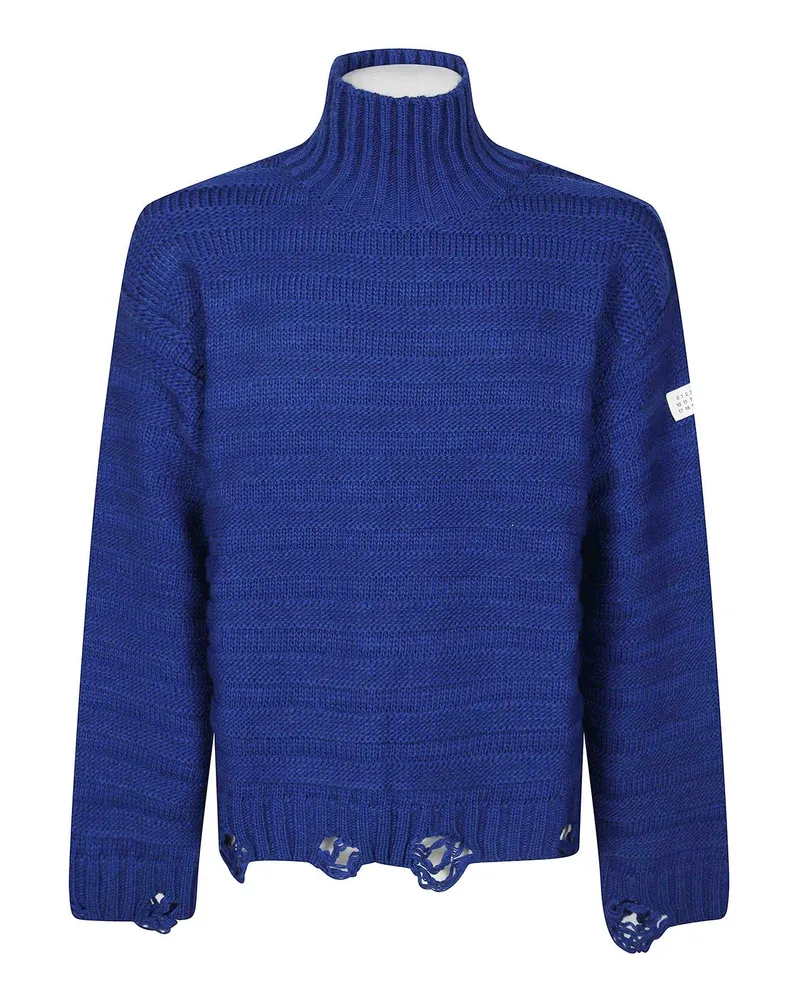 Maison Margiela Rollkragenpullover - Blau Blau
