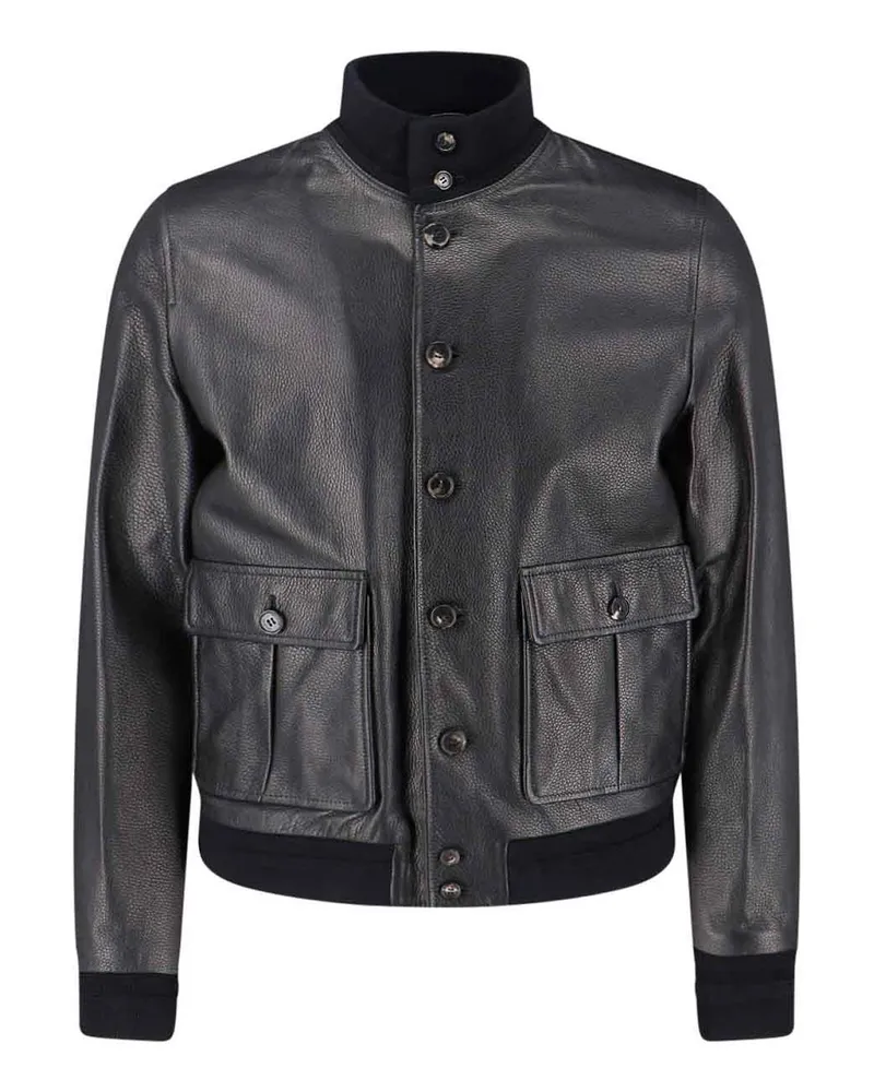 Valstar Lederjacke - Schwarz Schwarz