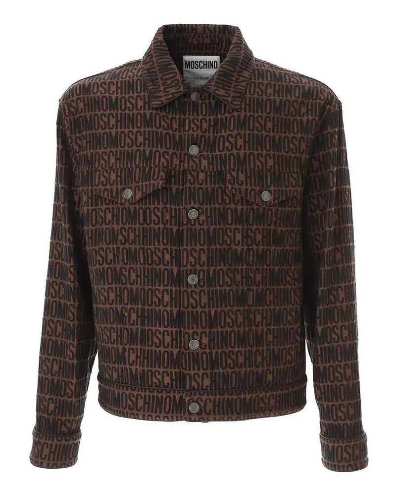 Moschino Lederjacke - Braun Braun