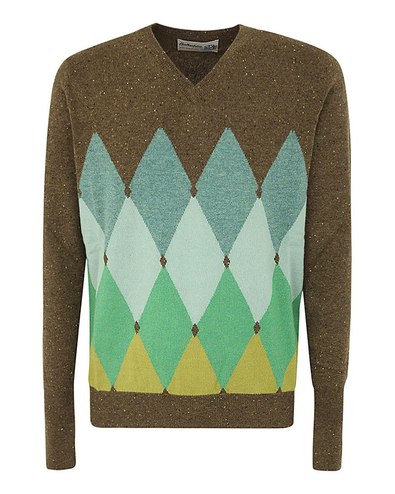 Ballantyne V-Pullover - Grün Grün