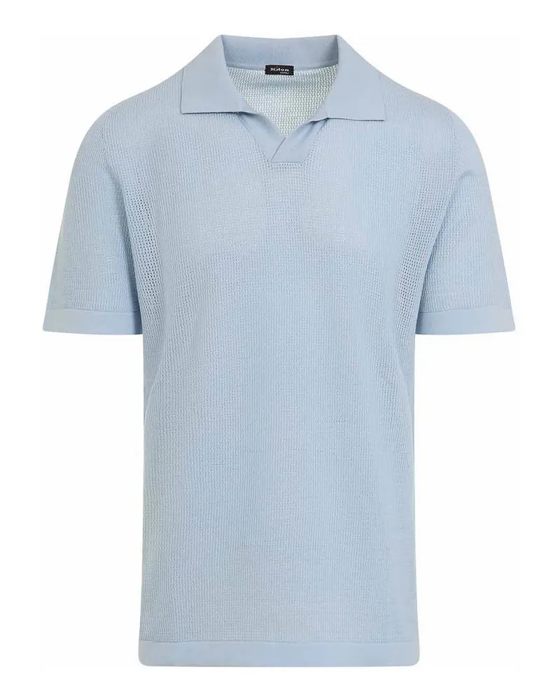 Kiton Poloshirt - Blau Blau
