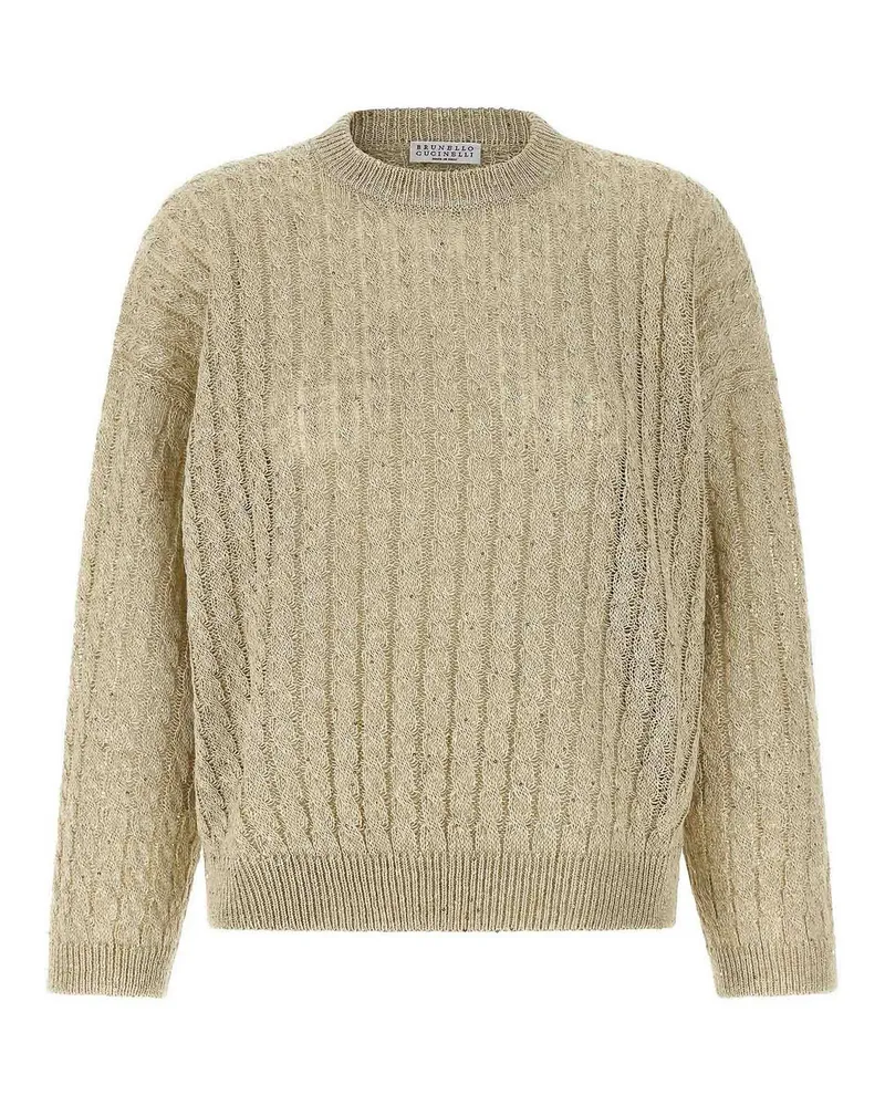Brunello Cucinelli Rundhalspullover - Beige Beige