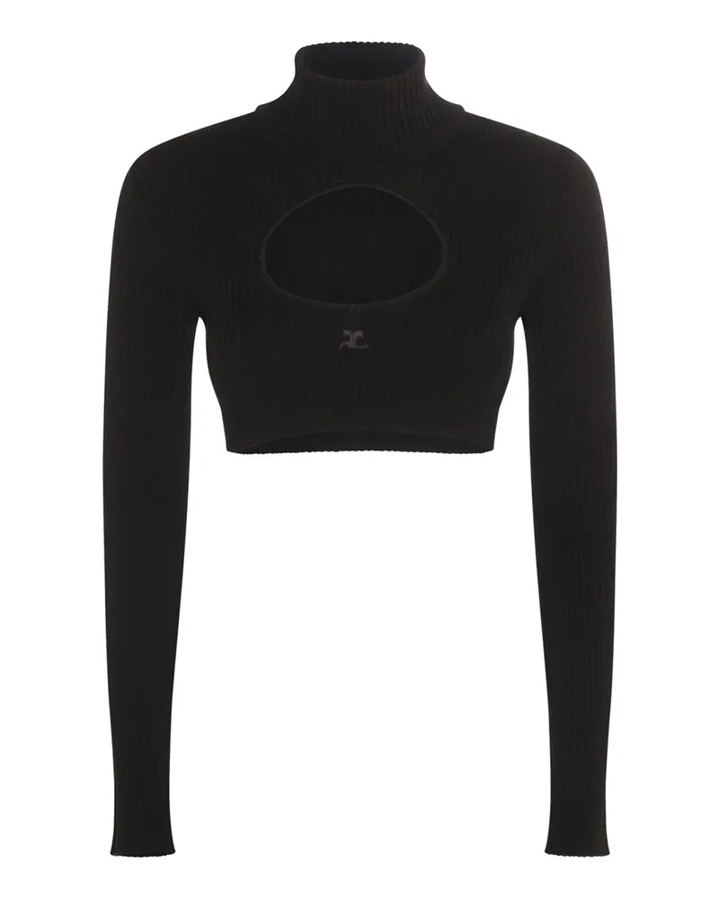 Courrèges Cardigan - Schwarz Schwarz