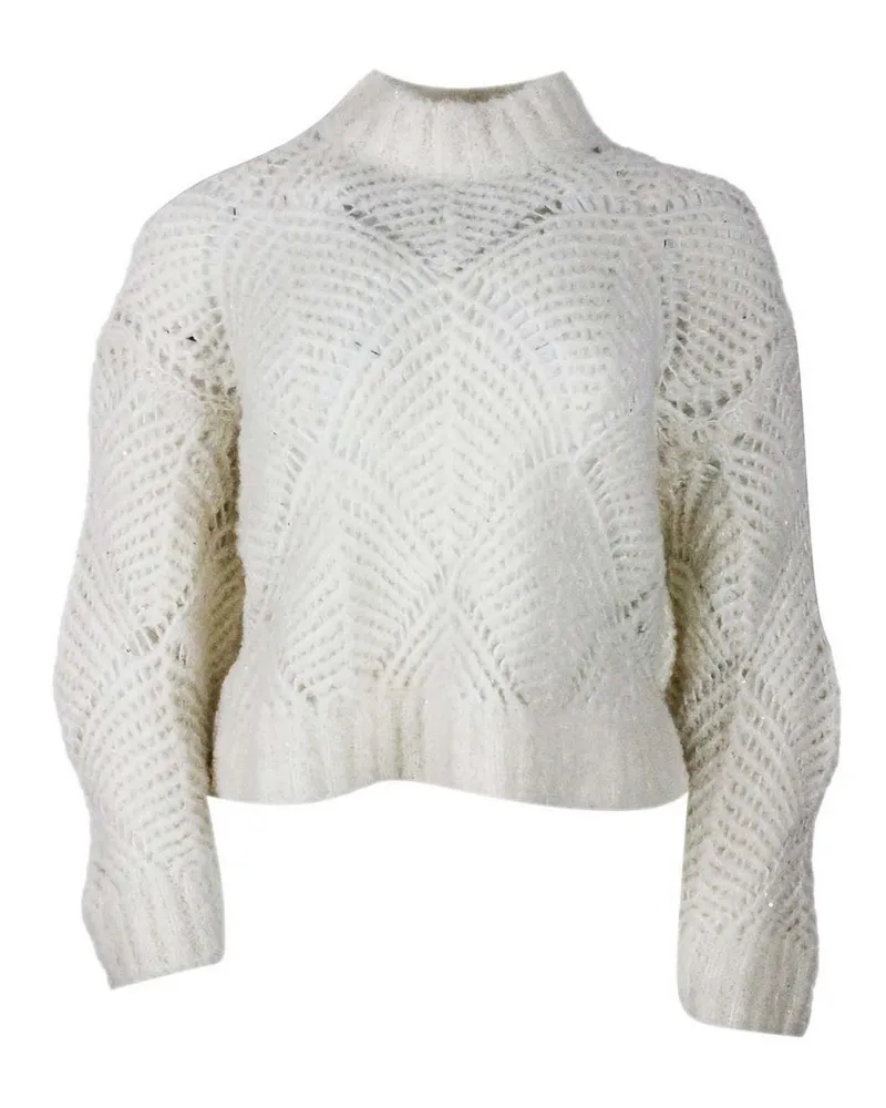 Antonelli Firenze Rundhalspullover - Weiß Weiß