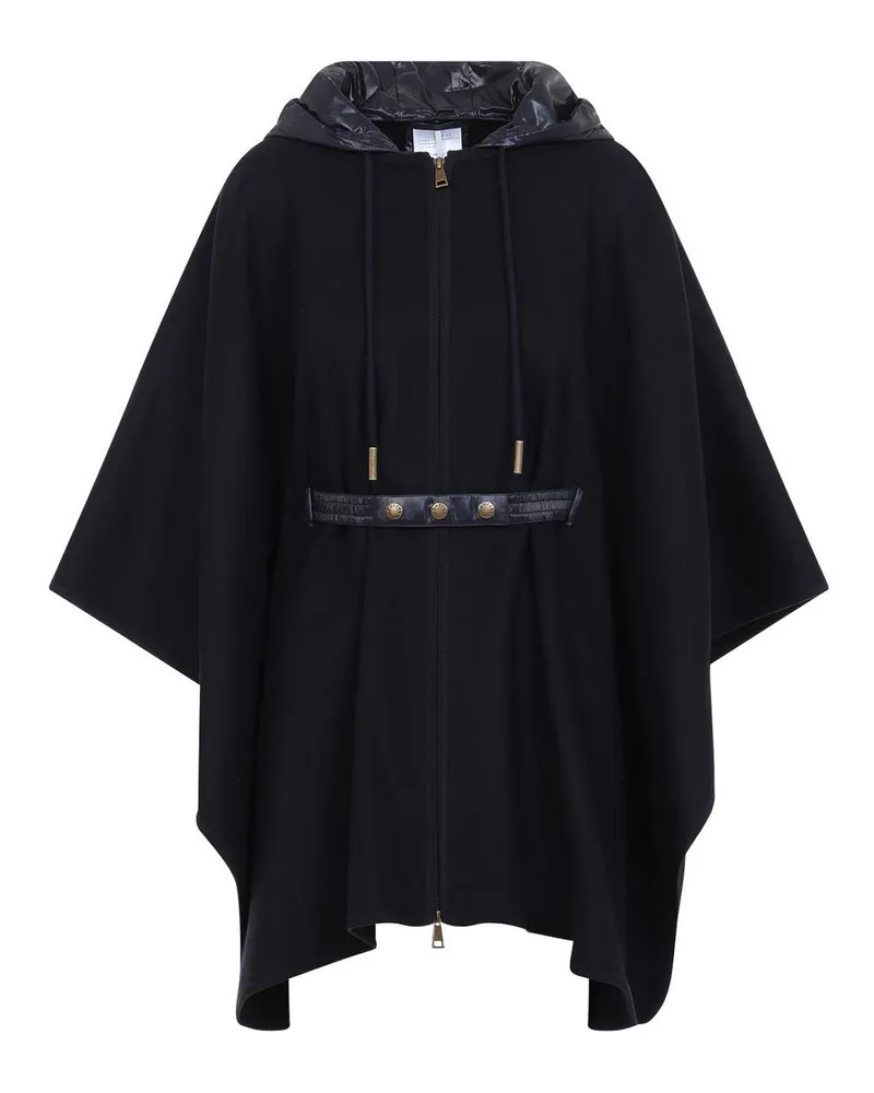 Moncler Knielanger Mantel - Dunkelblau Dunkelblau