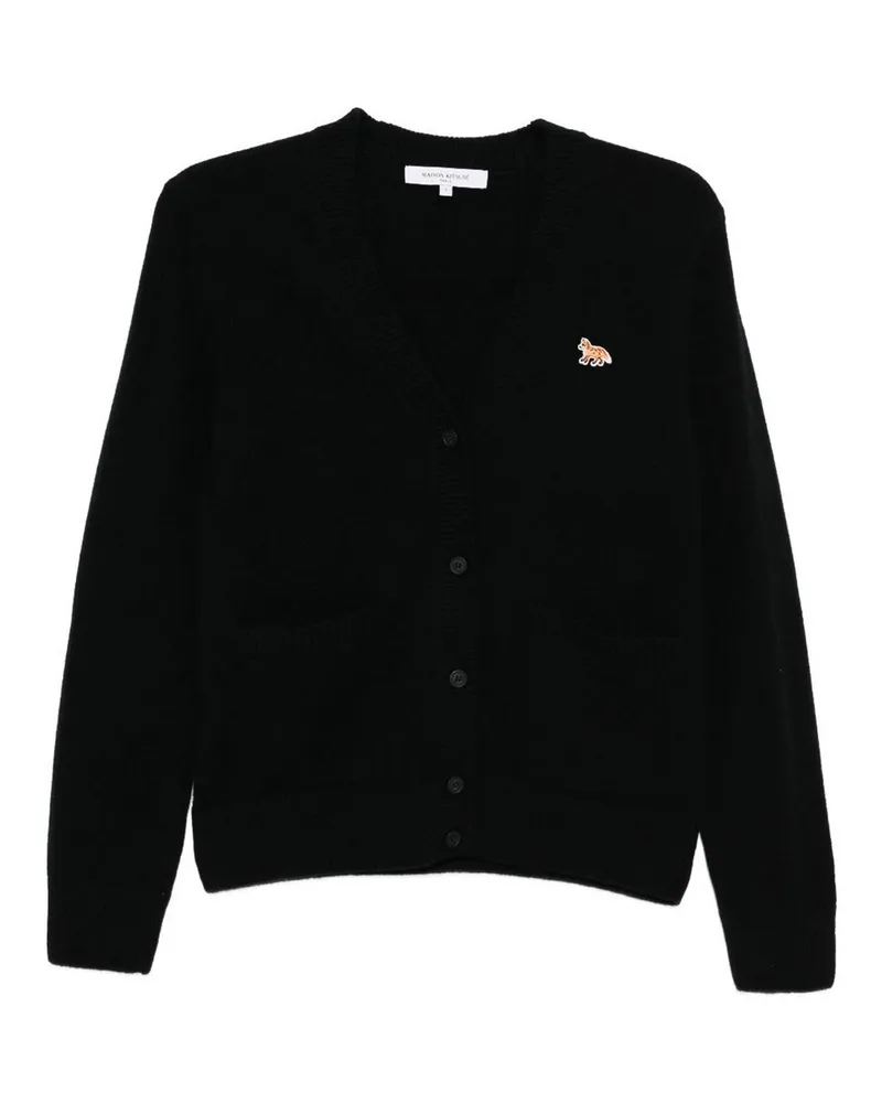 Kitsuné Cardigan - Schwarz Schwarz