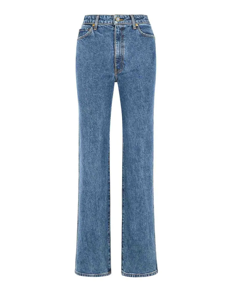 KHAITE Straight Leg Jeans - Blau Blau