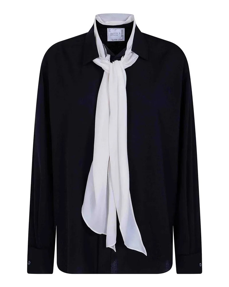 Sacai Hemd - Schwarz Schwarz