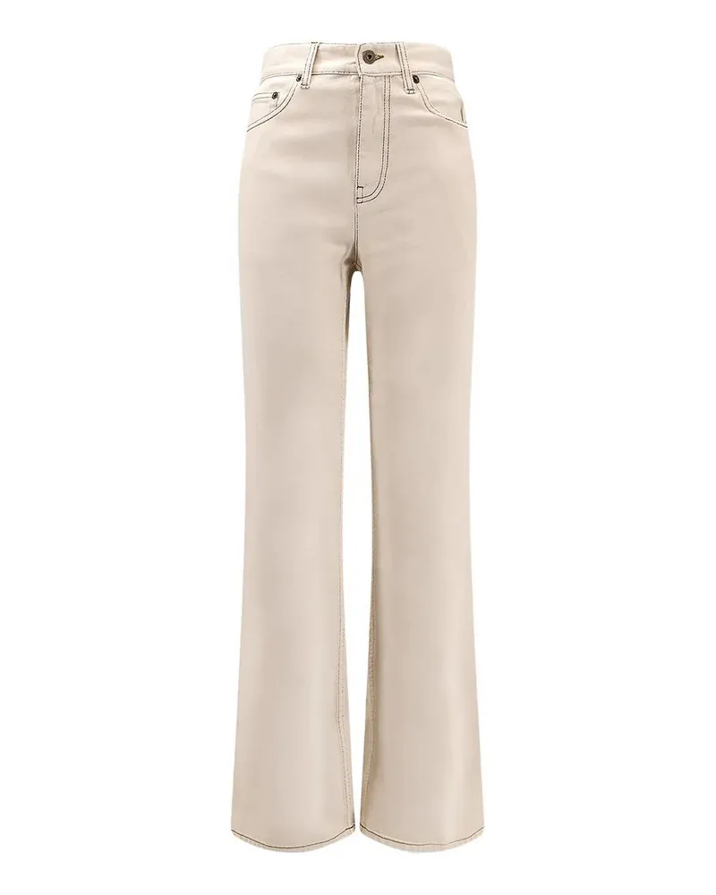 Burberry Straight Leg Jeans - Weiß Weiß