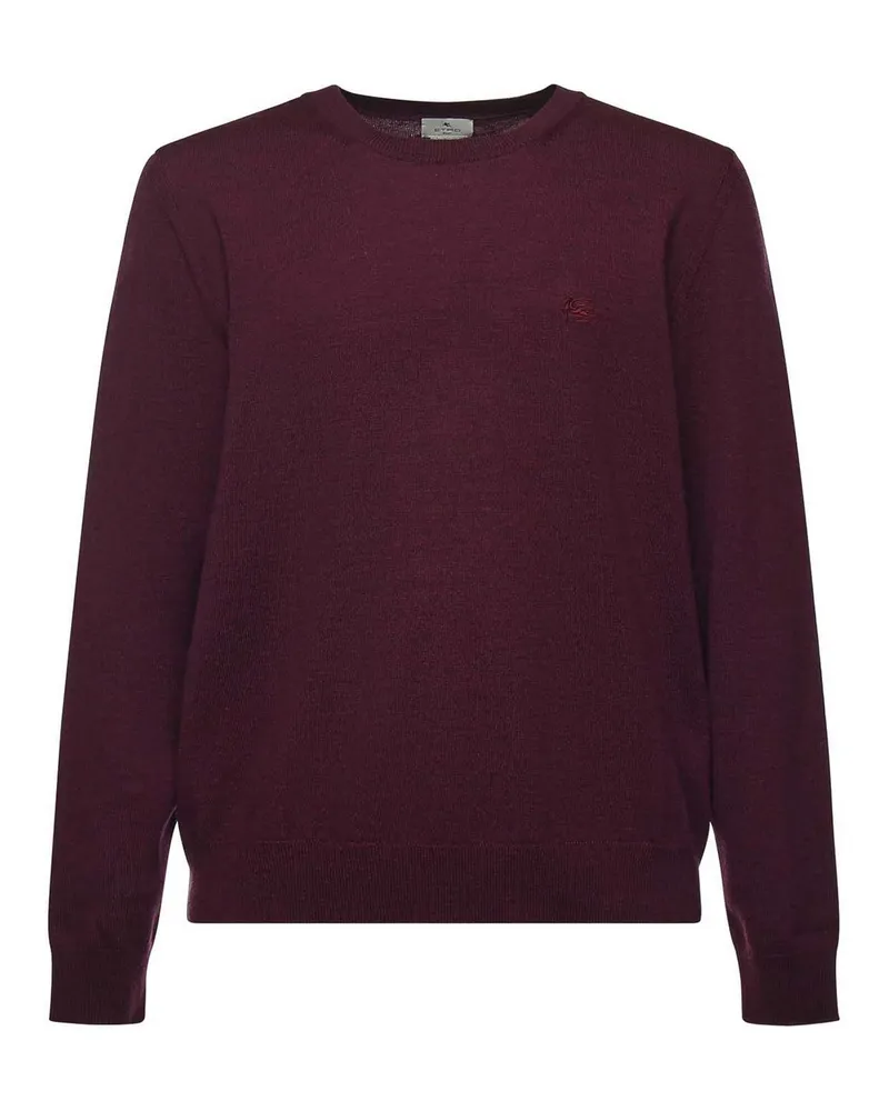 Etro Rundhalspullover - Dunkelrot Dunkelrot