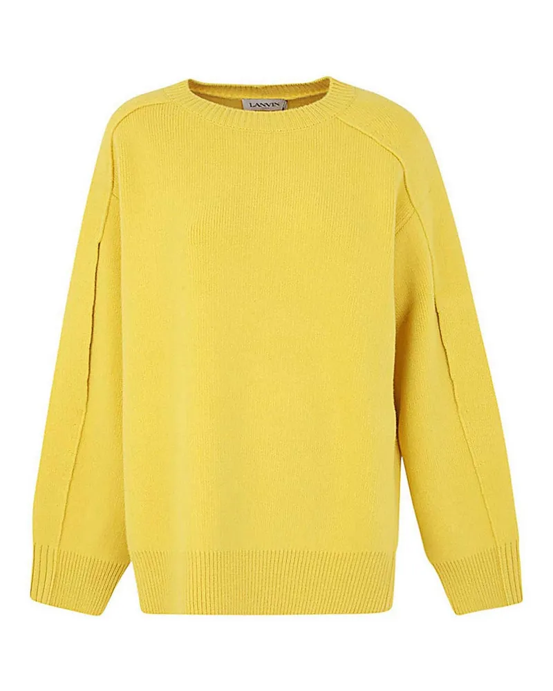 Lanvin Rundhalspullover - Orange Gelb