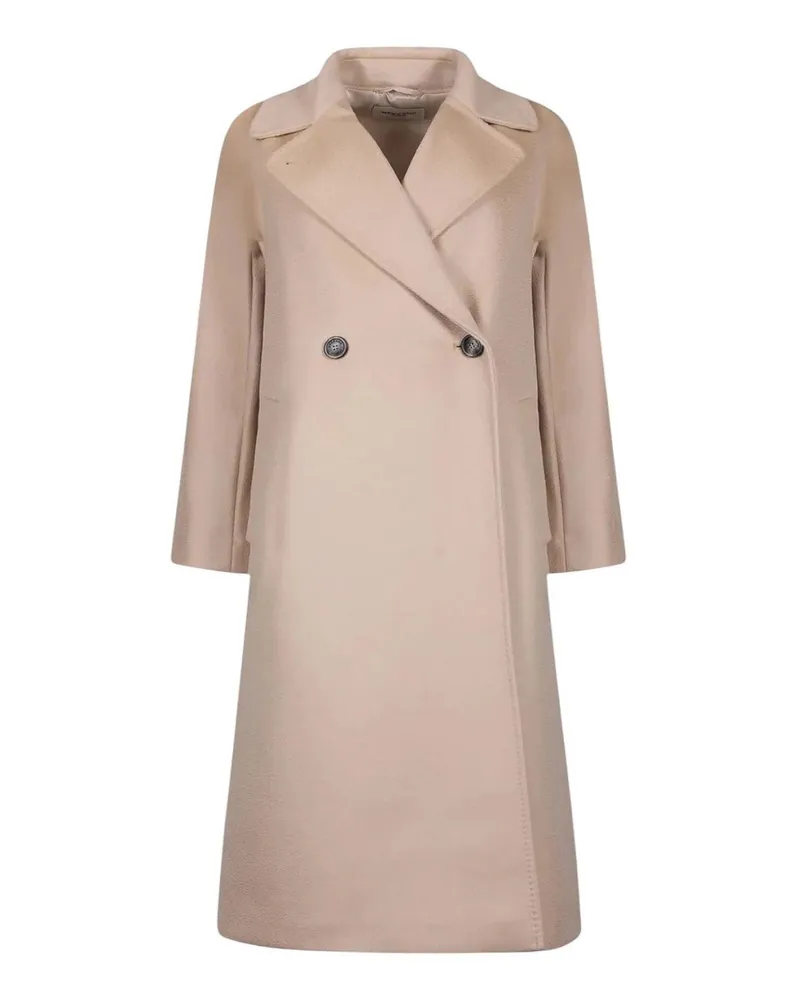 Max Mara Knielanger Mantel - Beige Beige