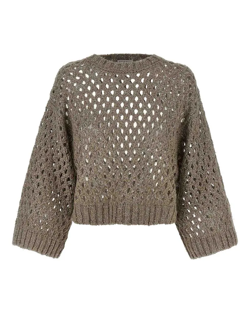 Brunello Cucinelli Rundhalspullover - Grau Grau