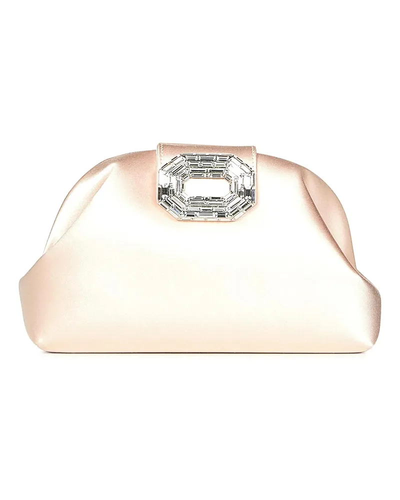 Amina Muaddi Clutch - Nude Nude