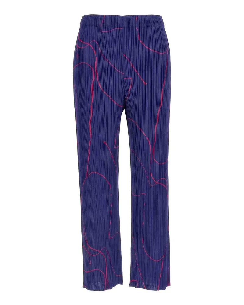 Issey Miyake Casual Hose - Blau Blau