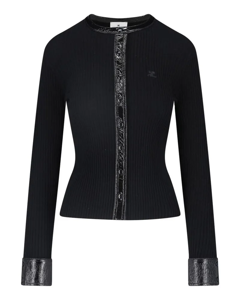Courrèges Cardigan - Schwarz Schwarz