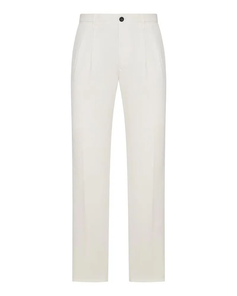 Incotex Formale Hose - Weiß Weiß