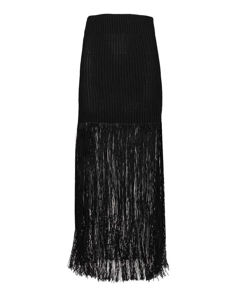 Alaïa Langer Rock - Schwarz Schwarz