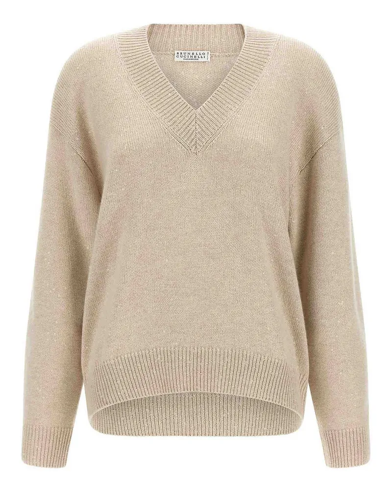 Brunello Cucinelli Rundhalspullover - Beige Beige