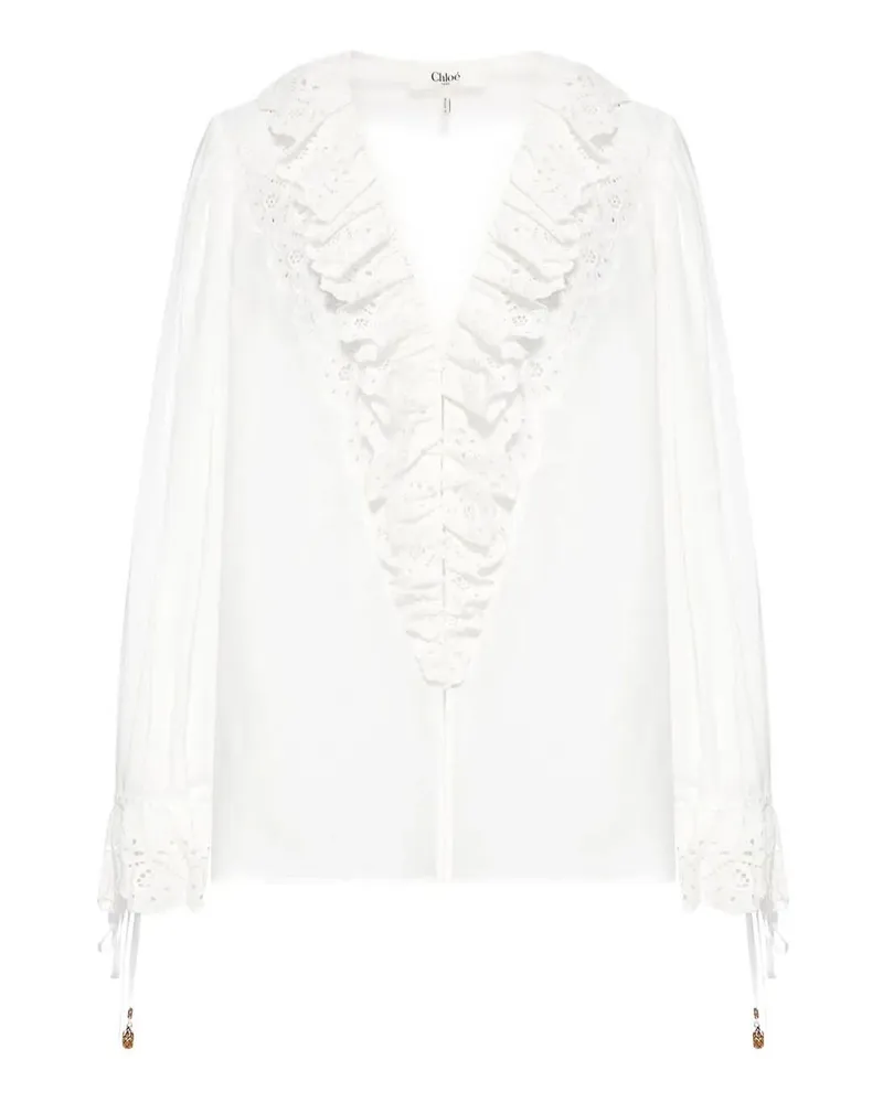 Chloé Bluse - Weiß Weiß
