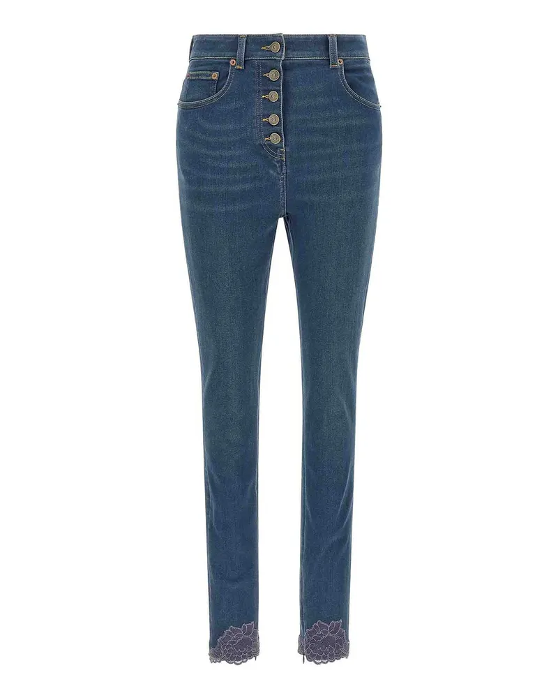 Valentino Garavani Straight Leg Jeans - Blau Blau