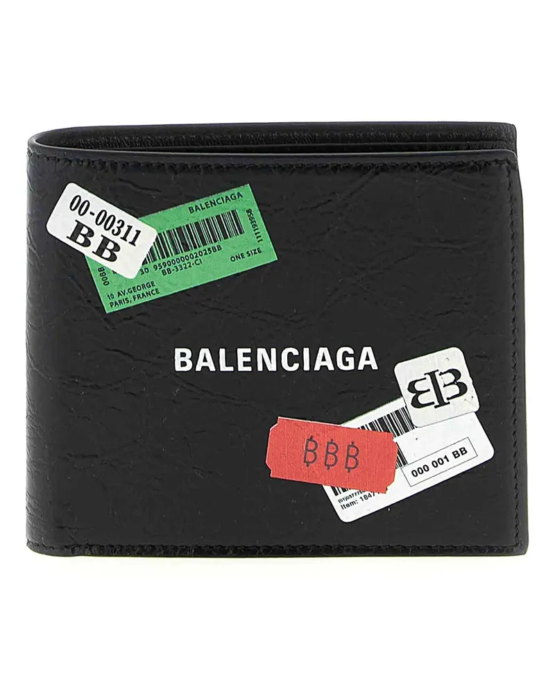 Balenciaga Portemonnaie - Schwarz Schwarz