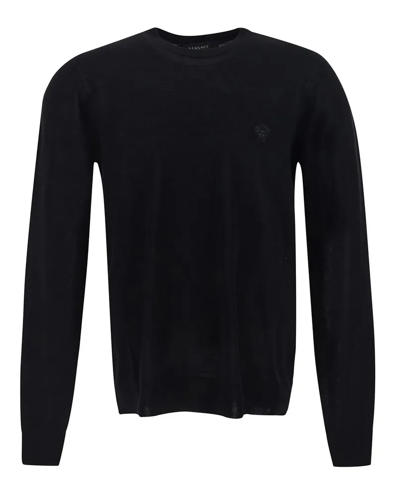 Versace Jeans Rundhalspullover - Schwarz Schwarz